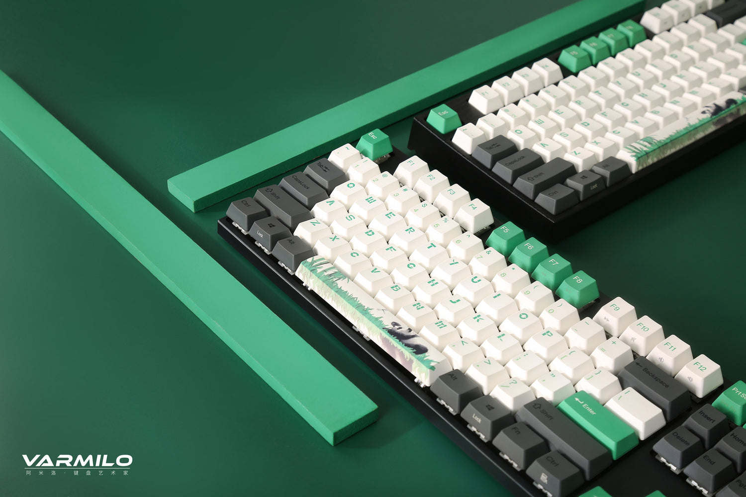 Panda Keyboard Olua Varmilo VA Series V2 Panda R2 TKL Bluetooth Mechanical Keyboard