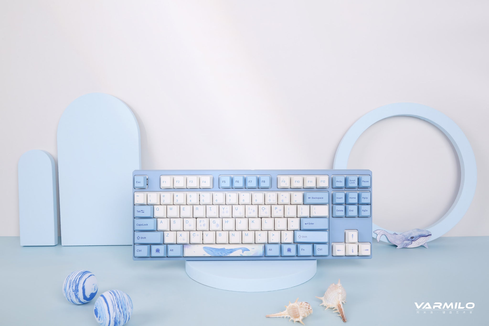 Varmilo VA Series V2 Yakumo TKL Mechanical Keyboard - Wireless & Wired, Cherry MX Red Switches, PBT Keycaps