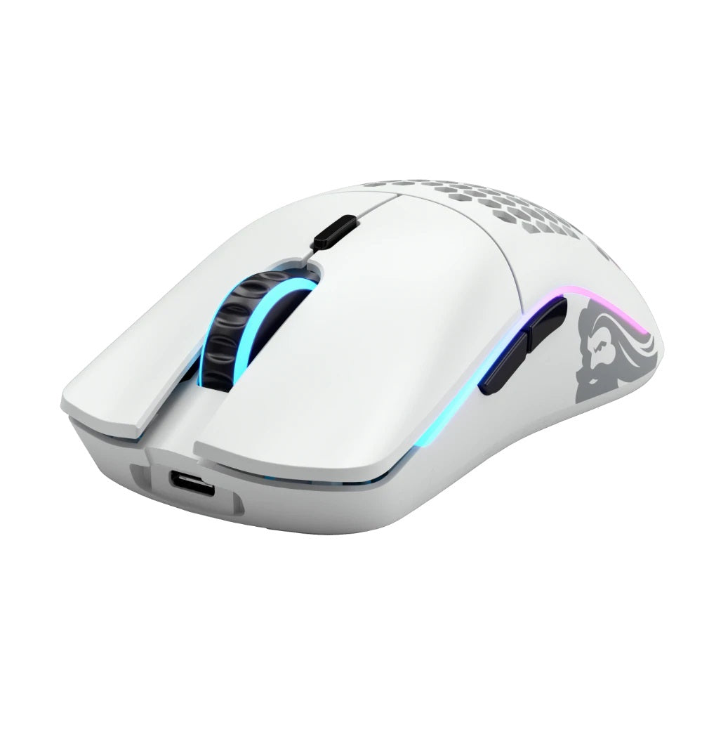 Glorious PC Model O Minus Wireless RGB Gaming Mouse Matte White MKJ8CM4RLH |28190|