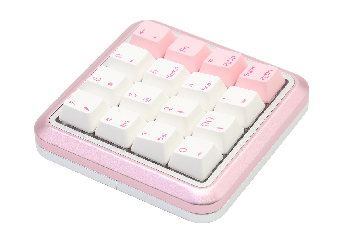 Varmilo Sword 2-16 Sakura White LED Numpad Dye Sub PBT Aluminum EC Varmilo Sword 2-16 Sakura White LED Numpad Dye Sub PBT Aluminum EC