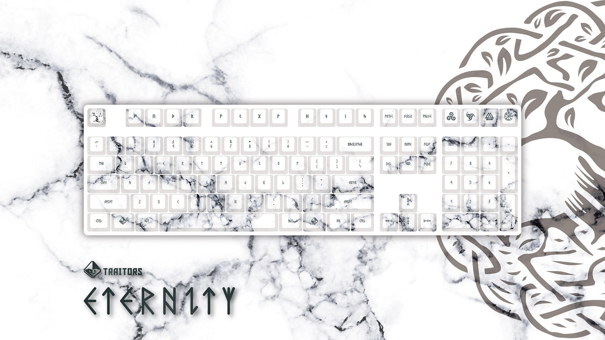 Traitors Eternity 108 Key Cherry Profile Reverse Dye Sub PBT Keycap Se