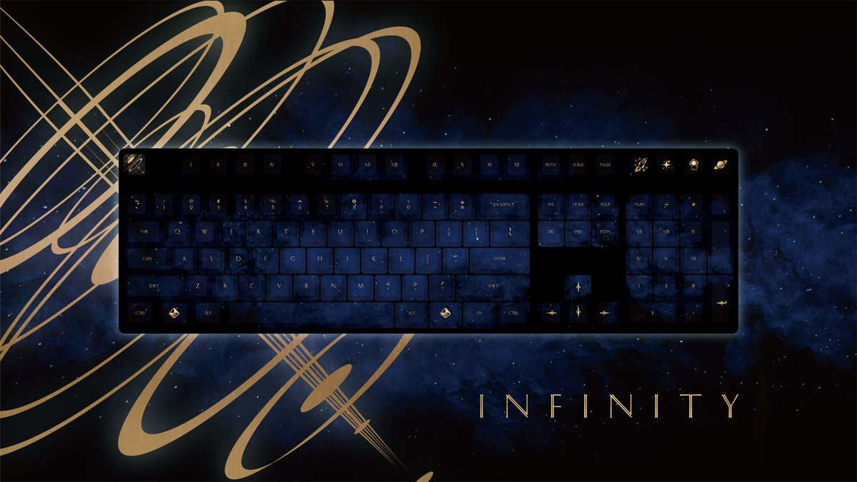Traitors Infinity 108 Key Cherry Profile Reverse Dye Sub PBT Keycap Se