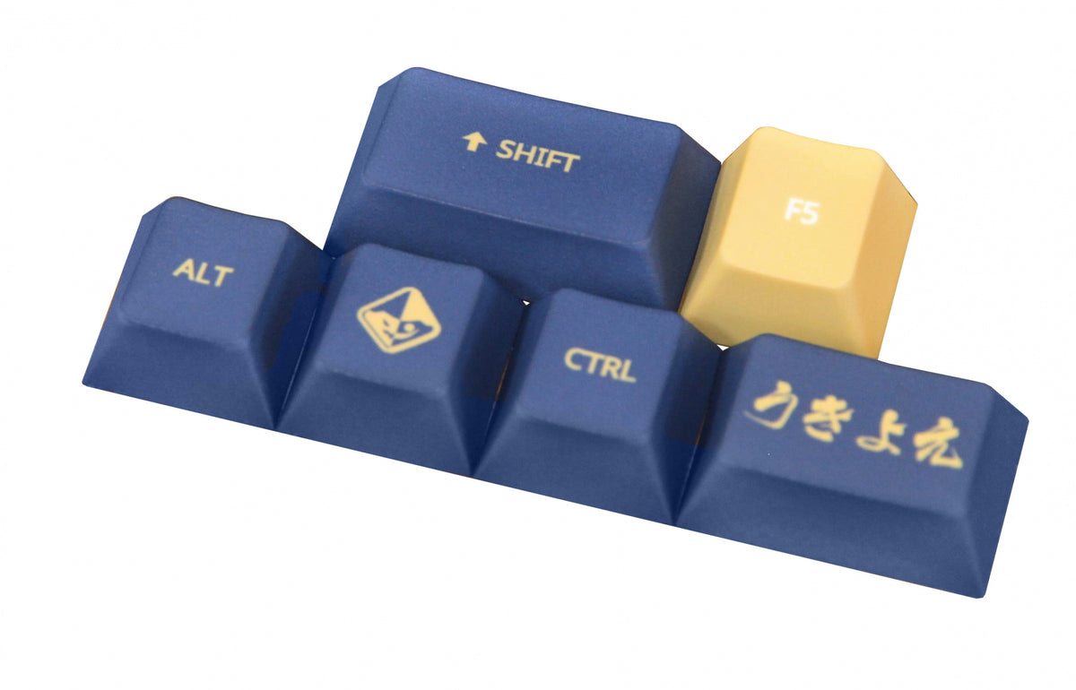 Traitors UKIYO-E 6 Key Cherry Profile Dye Sub PBT Add-on Keycap Set