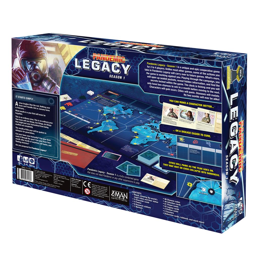 Pandemic: Legacy Season 1 (Blue Edition) MKXTQTMV7V |47853|
