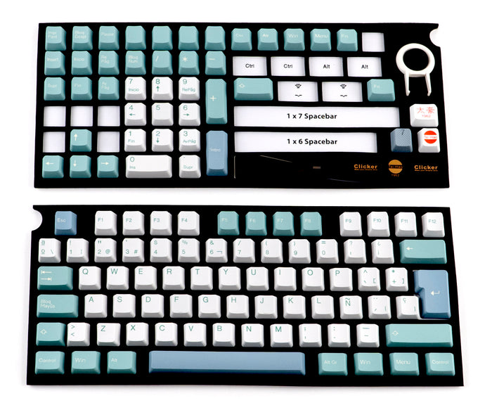 Spanish Key Set Tai-Hao Hygge Spanish ISO 116 Key OEM Profile PBT Double Shot Keycap S