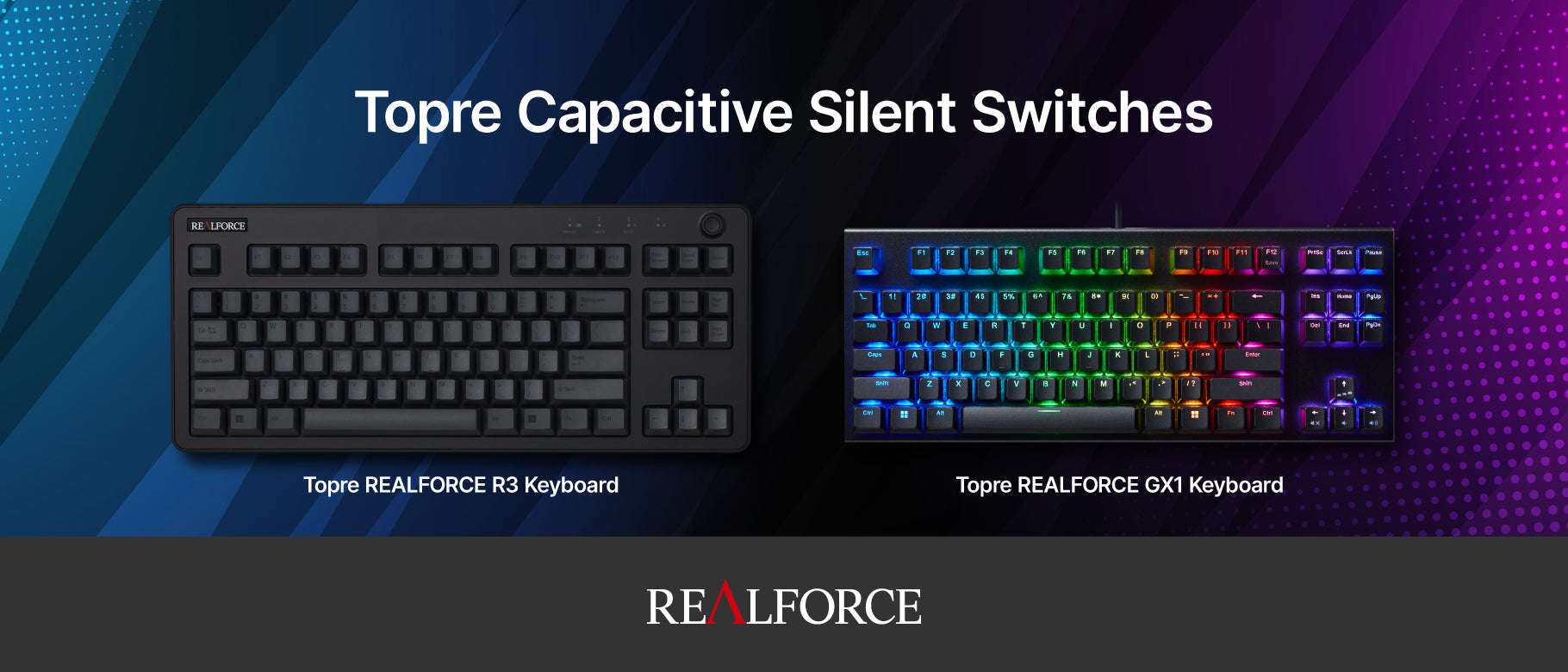 Topre Realforce R3 and Realforce GX1 mechanical keyboard
