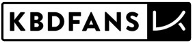 White background with black KBDFans logo 